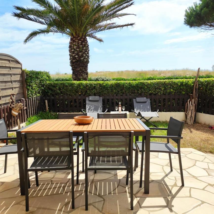 Les Capitelles 5 - Acces Direct A La Plage Depuis Le Jardin - T2 Avec Cabine - 6 Pers - Jardin - Piscine - Parking แซงต์-ซีเปรียง ภายนอก รูปภาพ